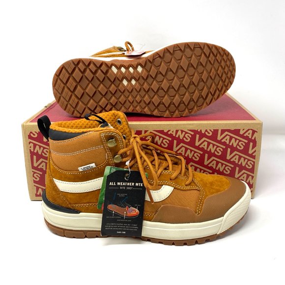 Vans UltraRange Exo Hi Brown Suede Boots Winter Sneaker Women's Size VN0A4UWJ26Z - Picture 2 of 9